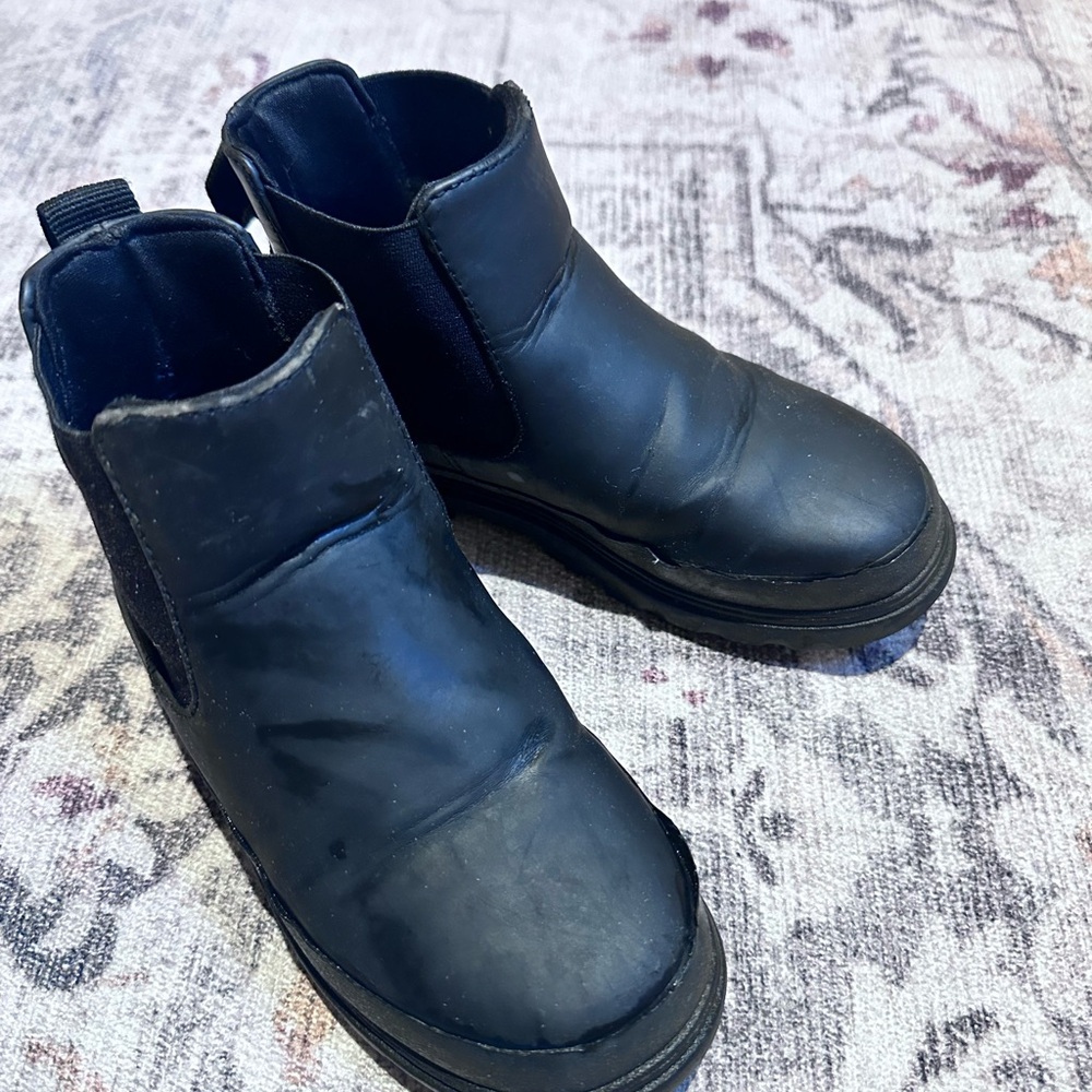 Native Kids Kensington Black Ankle Boots